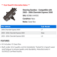 thumbnail image 2 of Steering Gearbox - Compatible with 2003 - 2006 Chevy Express 3500 2004 2005, 2 of 2