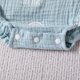 thumbnail image 3 of Gibobby Mameluco para niña Conjunto de diademas para recién nacidos sin espalda con estampado de arcoíris y mangas voladoras para niñas pequeñas(Azul, 3-6 Meses), 3 of 5
