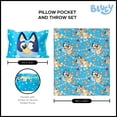 thumbnail image 2 of Bluey Party Pups Silk Touch Throw Blanket 50X60 inches with Plush Pocket Pillow 14X20 inches – Ultra Soft Plush Character Pillow for Kids, 2 of 6