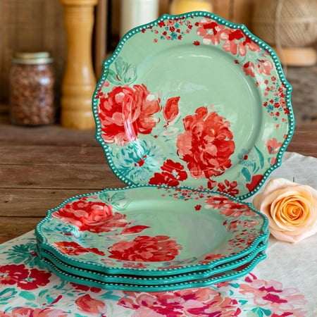 The Pioneer Woman Gorgeous Garden Dinner Plates, set of (Best Plates At Olive Garden)