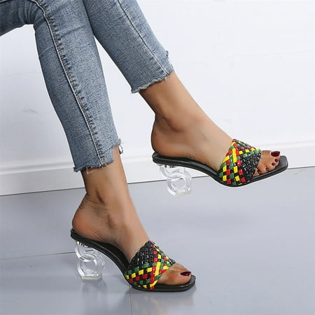 

Summer Savings Clearance! SHENGXINY New Style Sandals For Women With High-heeled Slippers Fashion Shoes For Women 2022 Summer