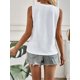 thumbnail image 2 of Top De Tanque Cuello Redondo Blanco Para Verano, 2 of 9