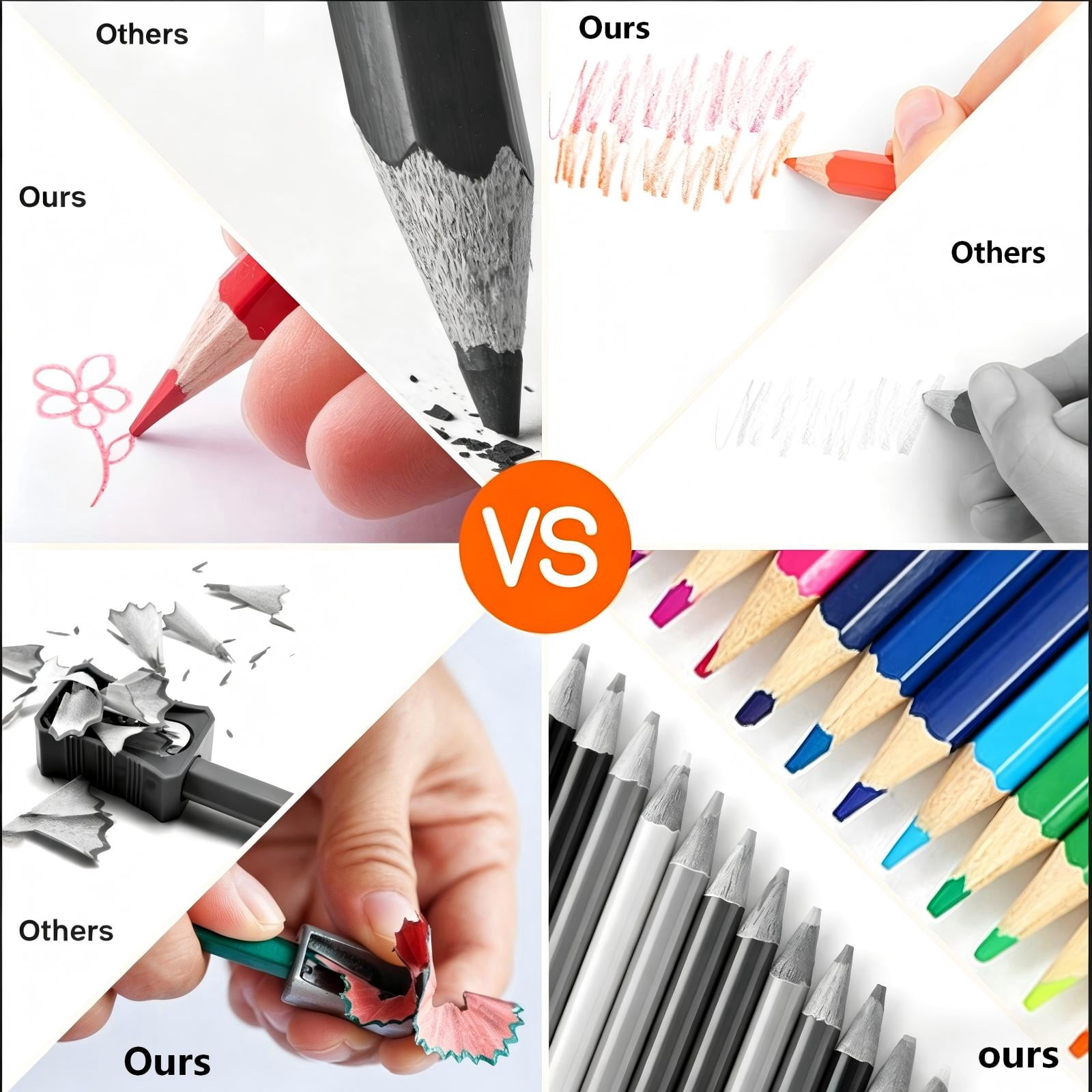 Yunkctuk Premium Colored Pencils,Set of 72 Colors,Artists Soft Core with Vibrant Color,Ideal for Layering Blending Shading,Color Pencils for Adults Beginners Coloring Book.