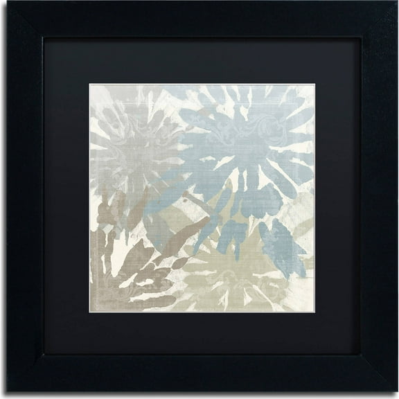 Trademark Fine Art Abstract Matted Framed Art ' Beach Curry II ' by Color Bakery