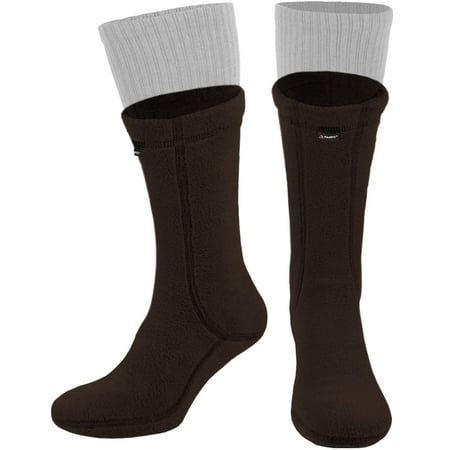 

281Z Military Warm 8 inch Boot Liner Socks - Outdoor Tactical Hiking Sport - Polartec Fleece Winter Socks (Small Brown Bear)