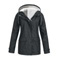 thumbnail image 1 of Chaqueta de lluvia Con capucha Zulema para mujer Gris XXXXL, 1 of 4
