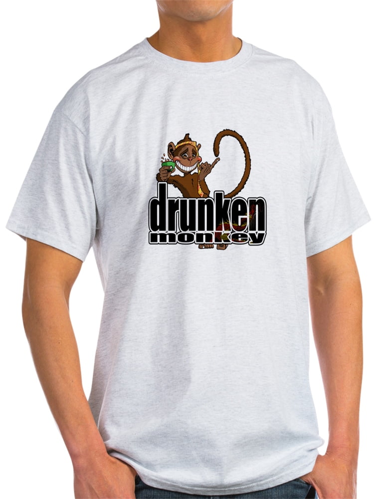 Koningin Verniel Afslachten CafePress - Drunken Monkey Ash Grey T-Shirt - Light T-Shirt - CP -  Walmart.com