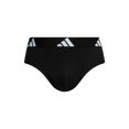 thumbnail image 2 of Adidas 3 Pack Active Flex Cotton Briefs, Black, 2 of 6