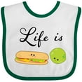 thumbnail image 3 of Inktastic Life is Sublime- Cute Food Pun Boys or Girls Baby Bib, 3 of 4