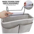 thumbnail image 1 of Organizador de cabecera Bolsa Colgando Cama Organizador de almacenamiento Impermeable Cama Organizador de bolsillo para dormitorio Cama Sofá Revista Gafas Libros Teléfono Diarios gris, 1 of 2