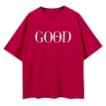 thumbnail image 4 of SHITINN Women's Oversized Casual Letter Print Short Sleeve Top，Fashionable and Comfortable T Shi Woman Shirts Women Short Sleeve Tops Ladies Tops and Blouses, 4 of 5