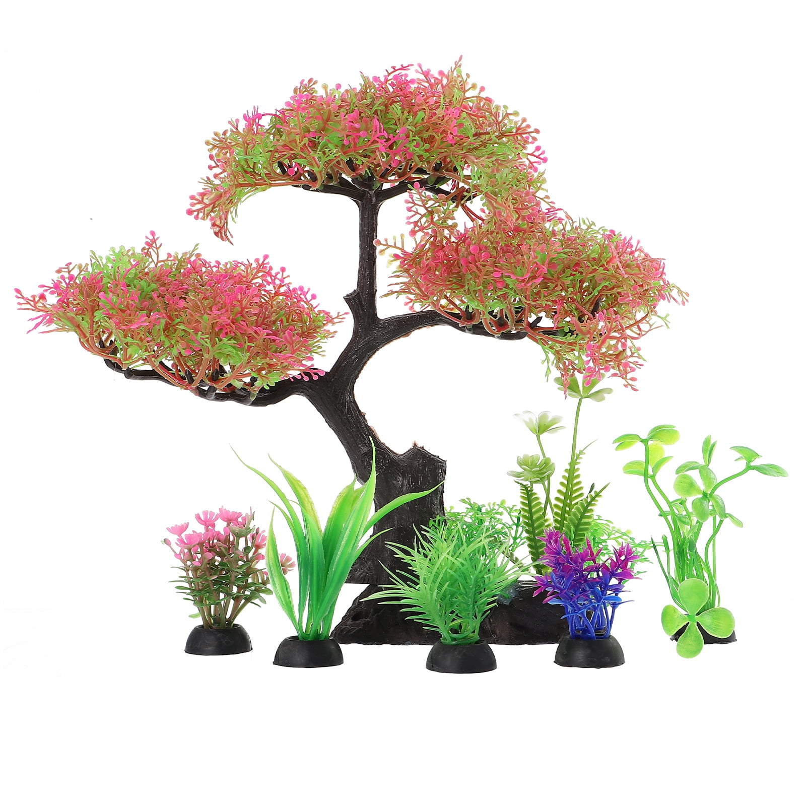 Aquarium Fish Plants Tank Plant Tree Artificial Fake Aquatic Bonsai