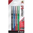thumbnail image 1 of Pilot Precise V5 Stick Rolling Ball Pens Extra Fine Point 4-Pack Black/Blue/Red/Green Inks (94202) Patented Precision Point Technology, Smooth Skip-Free Writing, Visible Ink Supply, 1 of 4