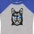 thumbnail image 4 of Inktastic Siberian Husky Sketch Portrait with Sunglasses Boys or Girls Baby Bodysuit, 4 of 5