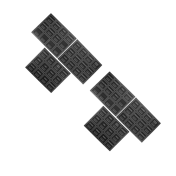 2 Pack Syrup Labels Stickers Syrups for Coffee Drinks Black