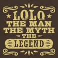 thumbnail image 3 of CafePress - Lolo The Man The Myth The Legend Dark T Shirt - 100% Cotton T-Shirt, 3 of 4