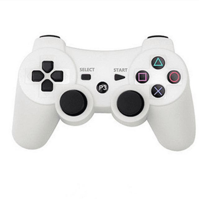 Wirele Remote Joystick Gamepad Compatible Dual Vibration Game Joystick Controller for PS3 (White, 2021,New)