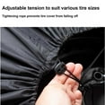 thumbnail image 7 of Heavy-Duty Waterproof Snow Tire Storage Cover with Adjustable Buckle, 1-Piece Plastic Spare Wheel Protector for Automobiles, 105X105X46Cm or 124X124X69Cm, 7 of 7