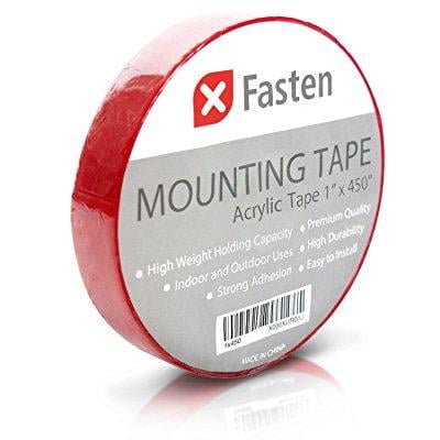 xfasten acrylic mounting tape removable, 1-inch x 450-inch - Walmart ...