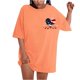 thumbnail image 2 of Camiseta de Cuello Redondo Impresa Delantera Y Trasera Del Día de la Independencia de las Mujeres, Tops Cortos Casuales para las Mujeres, 2 of 5