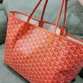 thumbnail image 1 of Bolsos de mano de doble cara para mujer, bolsa pequeña informal con diente de perro, bolso de compras para madre, 1 of 5