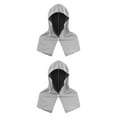 thumbnail image 1 of AMLESO 2 Pieces Cooling Hooded Towels for Sports Enthusiasts Versatile UV Resistant Grey, 1 of 8