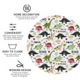 thumbnail image 3 of Kdxio Dinosaur Funny Coasters,4 Pcs Leather Coasters,Housewarming Gifts,Protect Furniture from Water Marks Scratch and Damage, 3 of 8