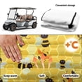 thumbnail image 6 of Uourmeti Cartoon Bee & Honeycomb Pattern Golf Cart Seats Cushion Washable Fabric, Anti-Skid Golf Cart Seat Covers Fit for Club Car, 6 of 8