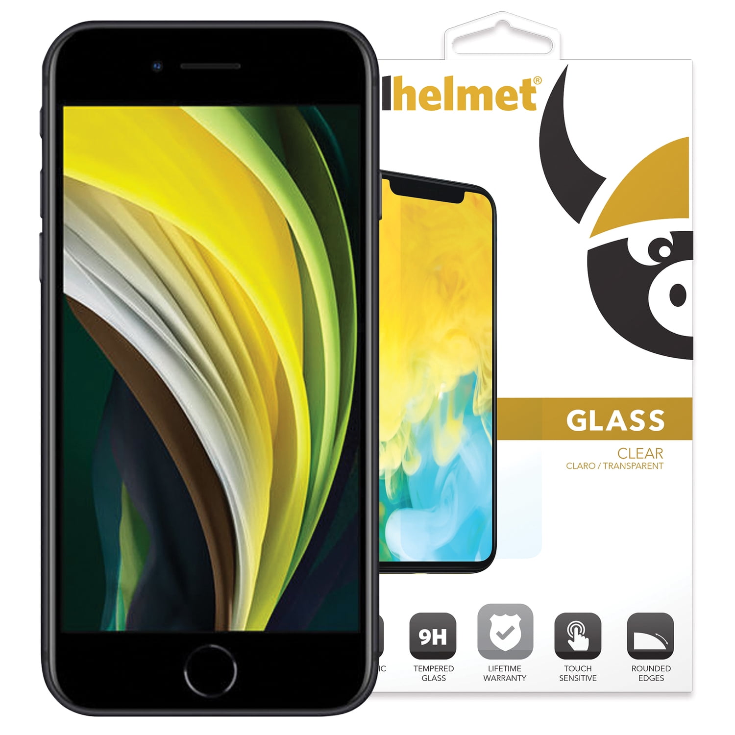 cellhelmet Tempered Glass Screen Protector for iPhone, iPhone SE 2020/2021