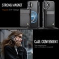 thumbnail image 2 of for iPhone 16 Plus Case with RFID Blocking Card Holder iPhone 16 Plus Case Magsafe Compatible Phone case Kickstand Wallet 2 in 1 Detachable Magnetic Leather Cover for Men Women, Black, 2 of 12