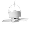 thumbnail image 4 of Ventilador de techo con control remoto USB, ventilador colgante con gancho, ventiladores de campamento, mini ventilador, ventilador de camping Blanco, 4 of 9