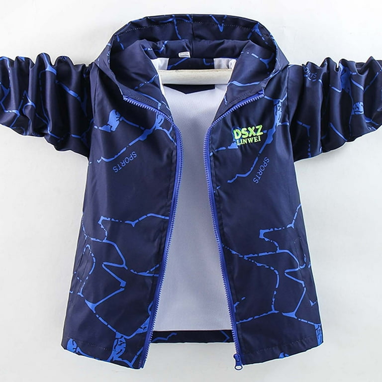 Blue Boys Coat Age 15 TANYSU Boys Jacket Windproof Casual Coat - Main Image
