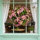 thumbnail image 5 of Corona de plástico con flujo Er, corona de primavera para puerta, corona de invierno, vegetación artificial, adecuada para decoración de paredes en interiores y exteriores, decoración navideña, decora, 5 of 6