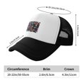 thumbnail image 6 of PAYOHTO Kids Rainbow Butterflies Baseball Hat Back Adjustable Mesh Breathable Hats Black Trucker Cap Outdoor Fishing Sun Caps for Boys or Girls ages 4-10, 6 of 9