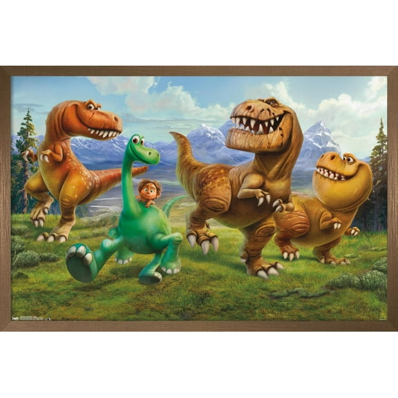 Disney Pixar The Good Dinosaur - Group Wall Poster, 22.375" x 34", Framed