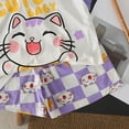 thumbnail image 5 of KPOPLK Baby Boy Summer Clothes 12-18 Months Cute Outfit Summer Kids Patchwork Short Sleeve T-Shirt and Shorts Cool Short Sets Size 5-6 Years,Purple, 5 of 7