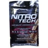 MuscleTech NitroTech Protein Powder Plus Muscle Builder, Milk Chocolate, Single Serving, 44 Grams