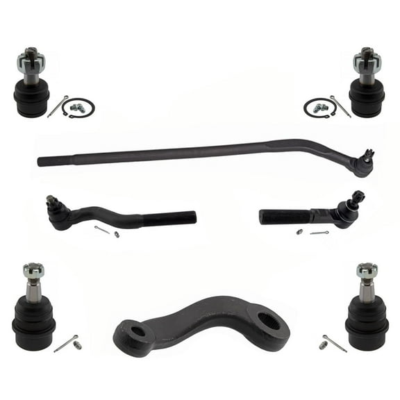 Front 8Pc Kit Ball Joints Tie Rod Arm To Steering For Jeep Wrangler 2007-2017