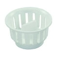 thumbnail image 1 of JR Sink Strainer Basket 95045 Female Threads; Screw In; White; Plastic, 1 of 3