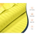 thumbnail image 3 of SGI Bedding Egyptian Cotton Top Split Sheet Set Stripe Adjustable Bed 28" Split Head King 600 TC 15" Deep Yellow, 3 of 9