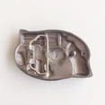 thumbnail image 4 of Antique Brushed Silver Cosplay Costume Western Oval Belt Buckle Gurtelschnalle, 4 of 5