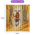 thumbnail image 5 of Welcome Fall Weimaraner Strolling Through the Autumn Maple Forest Shower Curtain Weim Gray Ghost Dog Lover Waterproof Bathroom Bathtub Curtain - 12012, 5 of 5