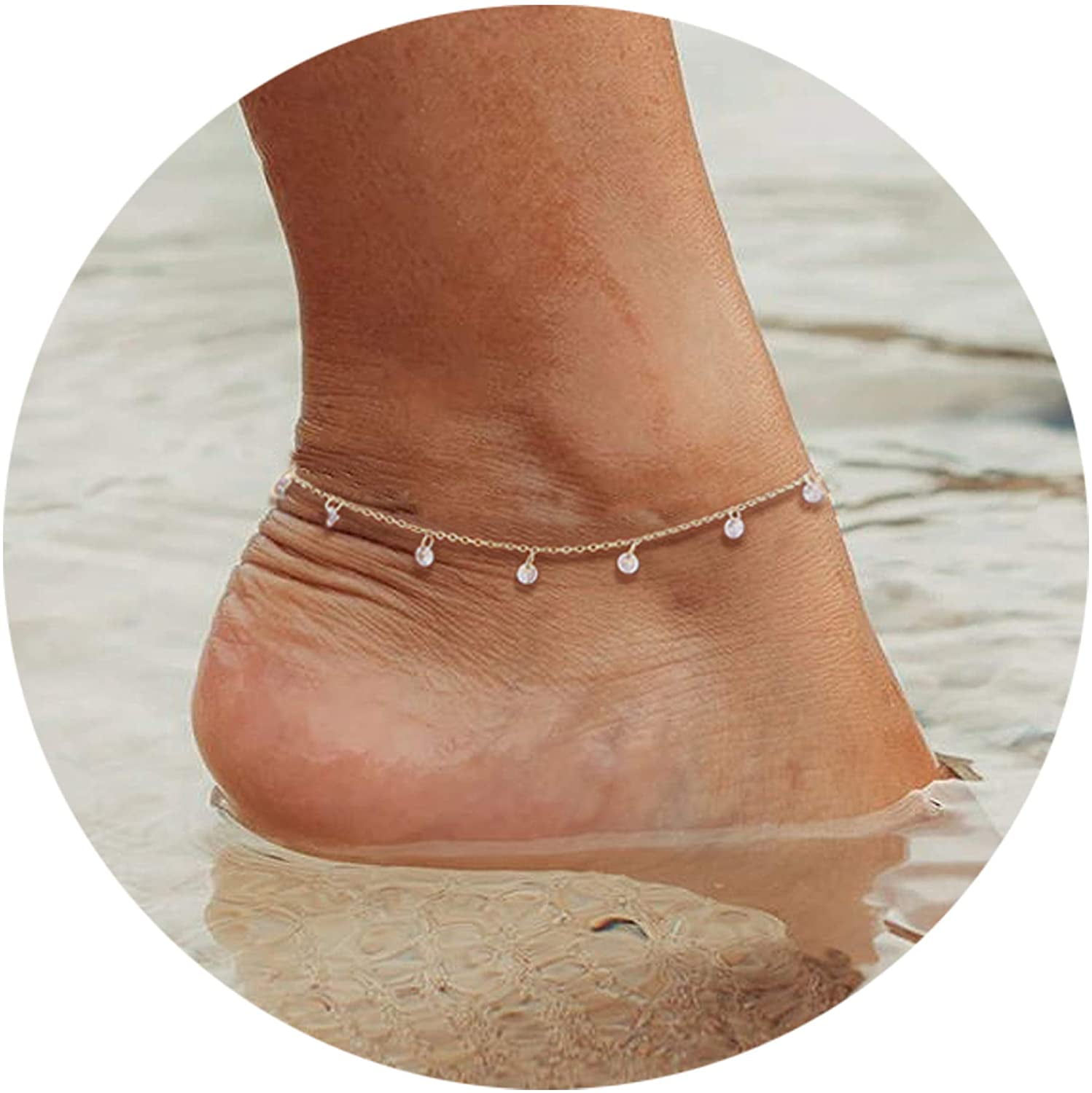Pearl 14kt goldfilled anklet