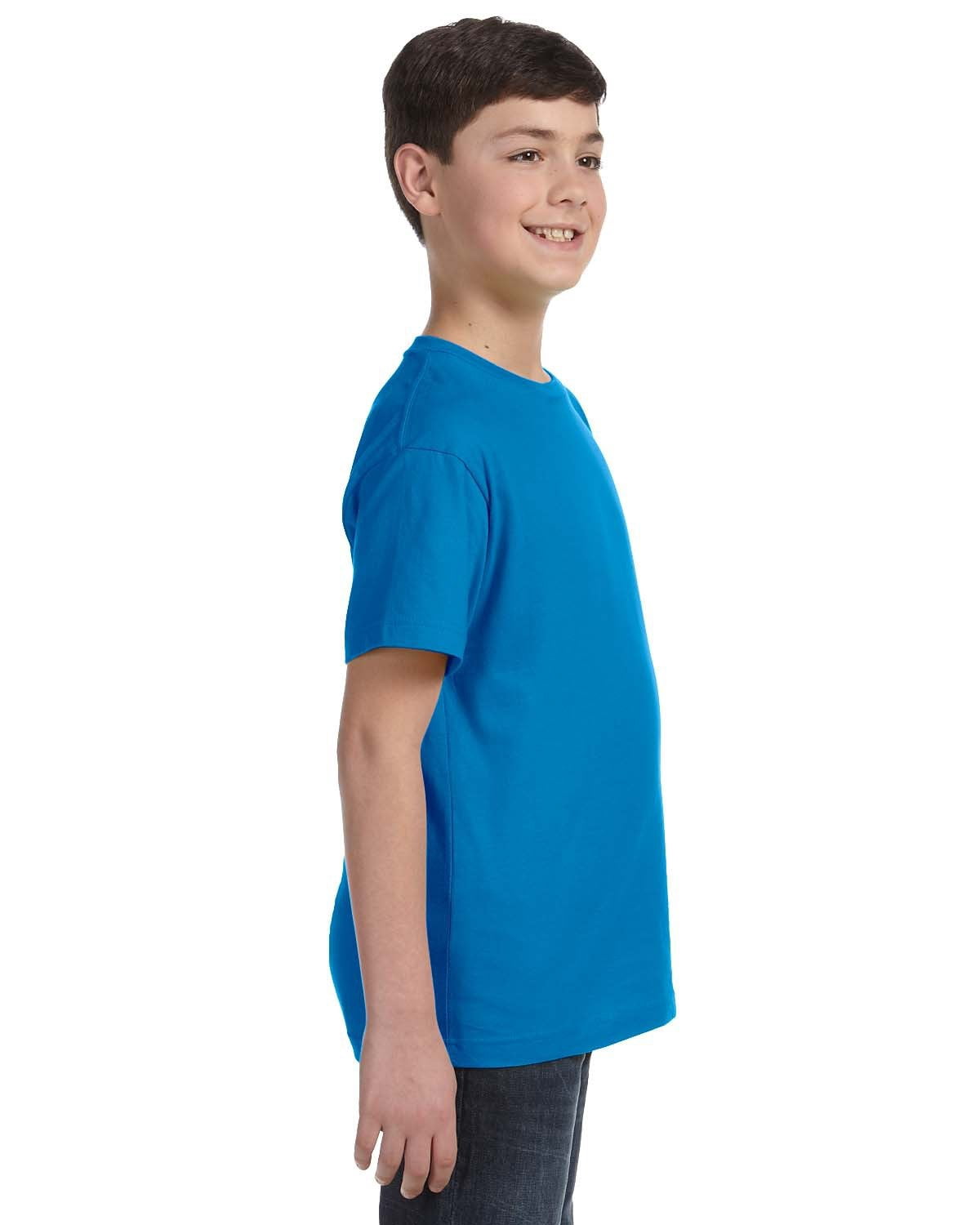Aquaguard Boys 3-Pack T-Shirt Crew Neck Short Sleeve 100% Cotton Tee, Size: 4-14 - XS - Cobalt