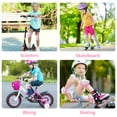 thumbnail image 4 of Kids Protective Gear Set, Knee Pads for Kids 3-8 Years Toddler, Knee and Elbow Pads with Wrist Guards for Skating Cycling Bike, Pink, 4 of 8