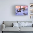 thumbnail image 3 of Jack Sorenson 'Sharin Christmas with the Neighbors' Canvas Art, 3 of 4
