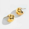 thumbnail image 4 of Chunky Gold Hoop Earrings for Women, 14K Gold Plated Hoop Earrings Lightweight Stainless Steel Hollow Open Hoops Hypoallergenic Earrings Fashion Jewelry for Women, 4 of 14