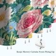 thumbnail image 6 of Pioneer Flower Floral Print Pattern Shower Curtain 72"x72" ,Bathroom Decorative Shower Curtains Set with 12 Hooks,Modern Waterproof Washable Shower Curtain, 6 of 6