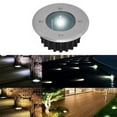 thumbnail image 4 of Solar Powered LED Deck Lights, White Steel Garden Lamps, IP44 Waterproof, Easy Install, Auto On/Off, Super Bright for Decks, Driveways, Terraces, 4 of 8