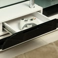 thumbnail image 4 of Furniture of America Duri Contemporary Glass Top TV Stand in White and Black, 4 of 5